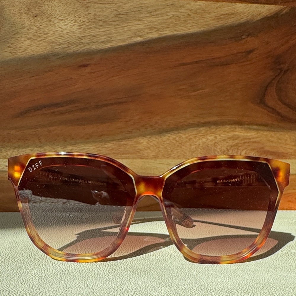 Diff eyewear Solstice Tortoise Sunglasses new with case